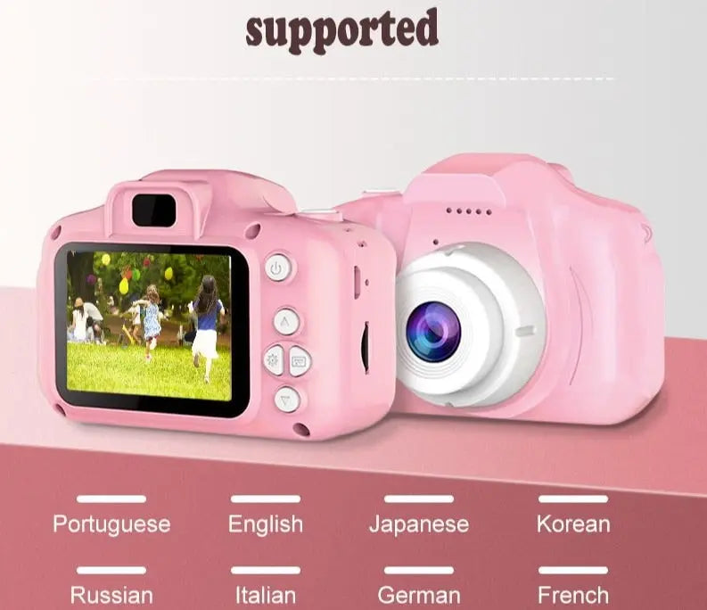 A digital camera for children with four-axis function (photos, videos, music and games) A digital camera for children with four-axis function (photos, videos, music and games)